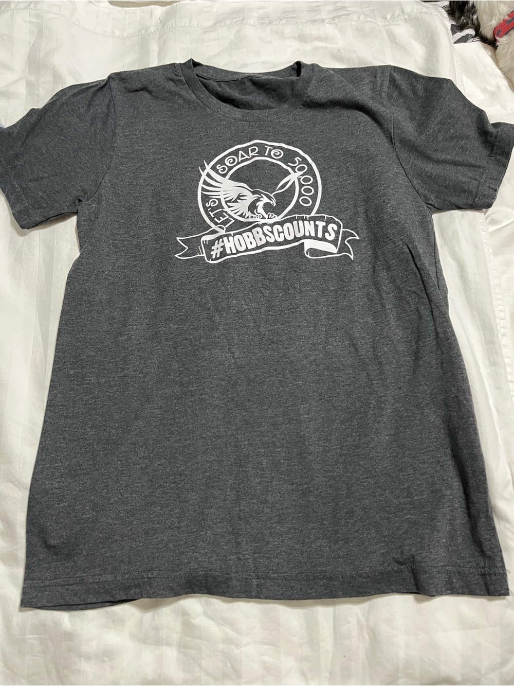 # Kids Short Sleeve Tee - Dark Gray Graphic Top
16-05